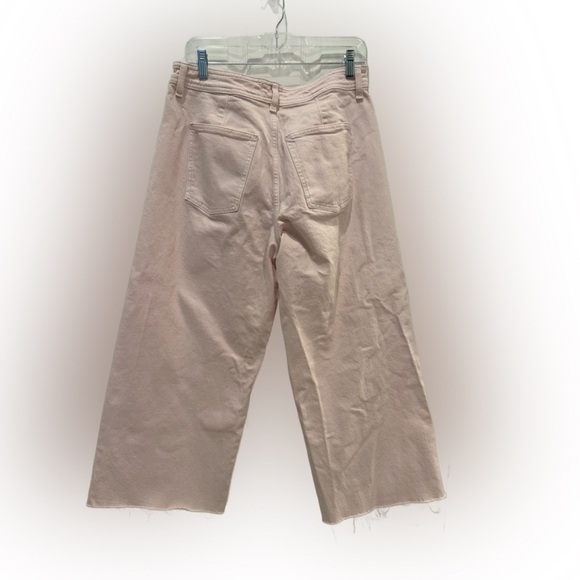 Universal Thread Pink Denim High Rise Ankle Sailor Jeans, size 12 - Picture 3 of 5